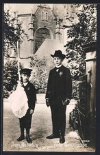 Ansichtskarte Zwei Jungen zu