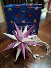 Herrnhuter Bastelstern  Violett/ Weiß