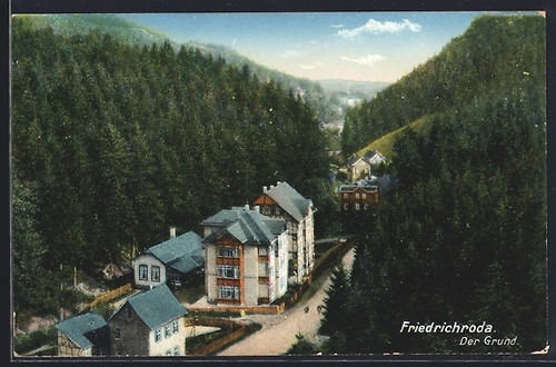 Ansichtskarte friedrichroda - ansichtskarte,