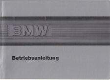 BMW 635 CSi M 635 CSi Bedienungsanleitung 1987 E24 6er Betriebsanleitung BA