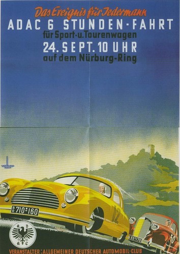 Plakat adac stunden fahrt - adac,