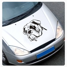 Autoaufkleber Englische Bulldogge clickstick Aufkleber Hund XXL A1241