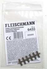 Fleischmann H0 6433 Isolier-Schienenverbinder 12x OVP (Z20-3)
