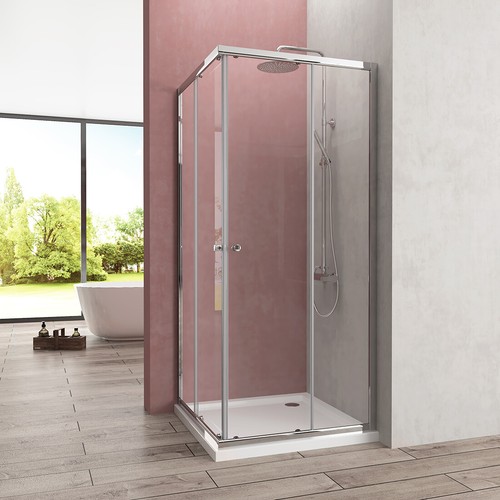 Duschkabine eckeinstieg 75x90 - duschkabine,