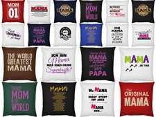 Mutter Sprüche Kissen - Geschenk Geburtstag Mama Tochter Sohn - Deko Kissen 