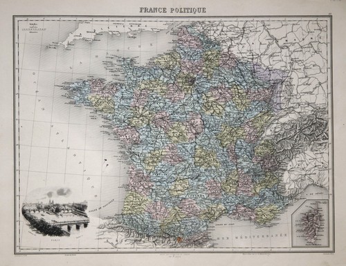 Frankreich original stahlstich - frankreich,