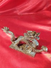Alte Figur Skulptur Drache ? Bronze China Asien (5627)