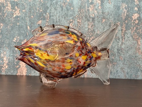 Vintage murano glas fisch - vintage,