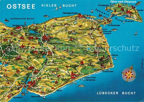 Oldenburg holstein map - holstein,