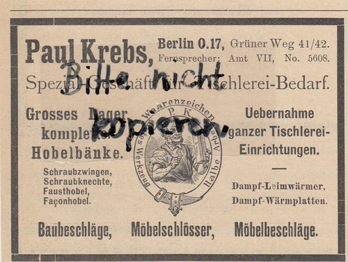 Berlin werbung 1904 paul - berlin,,