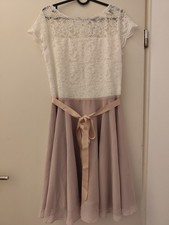 Cocktail Kleid Rose Weiß