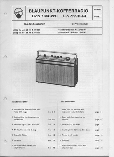 Blaupunkt kofferradio lido - kofferradio, /