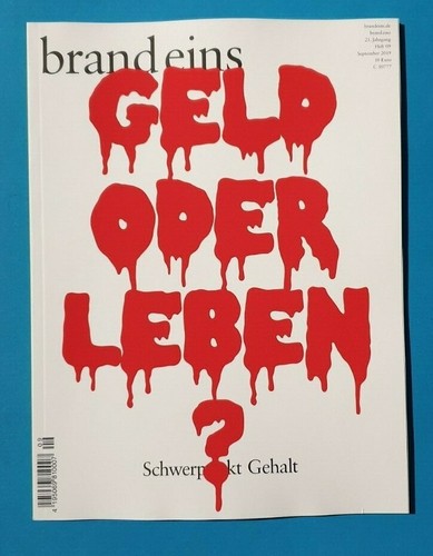 Brand eins wirtschaftsmagazin - eins,