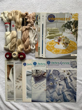 Konvolut für Hardanger Stickerei und Garn, 10 Vorlagen, HOBBYAUFLÖSUNG