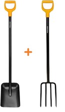 FISKARS SOLID SET Spatengabel 1003458 Gabel + Schaufel Gartenschaufel 132403 NEU