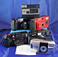 Konvolut (#7) 6 alte, analoge Kameras, Minolta, Yashica u.a.