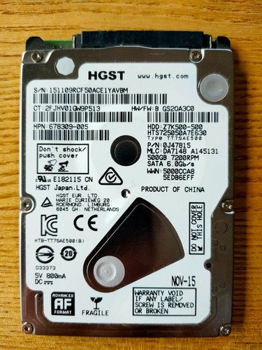 Hgst travelstar z7k500 - hgst,