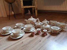 Kaffeeservice ENS Karl Ens Porzellan Rosenmuster Rosendekor - 18 teilig