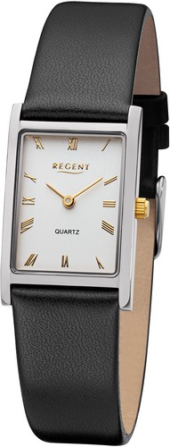 Regent damenuhr eckig - -, leder