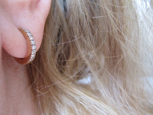 585 gold creolen brillanten - gold,