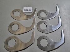 REX DÜCKER 6 Messer 45 SDU Liter Kuttermesser Kutter Schneidmischer K02-04