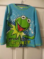 Disney Shirt langarm Kermit the frog türkis Gr. 122 Baumwolle