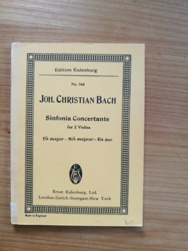 Noten bach chr sinfonia - bach,,