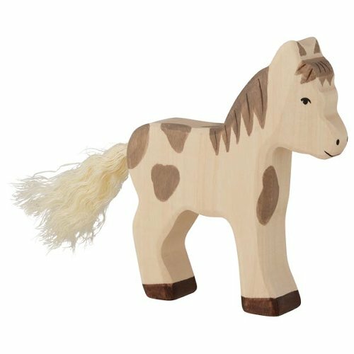 Fohlen pferd 10cm aus - aus, holz
