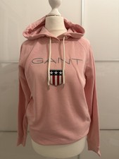 GANT  ❤️ Damen Hoodie Sweatshirt XS rosa  Kapuze Sweat mit Baumwolle