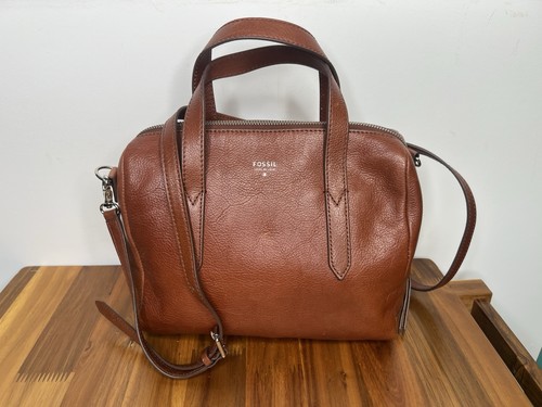 Fossil sydney satchel brown - fossil,