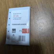 BSB Zeitplaner Mini Kalendarium 1 Woche 2 Seiten 02-0195