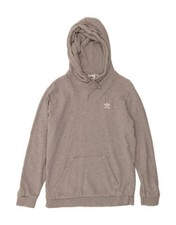 ADIDAS Herren Hoodie Pullover mittelgrau Baumwolle AV06