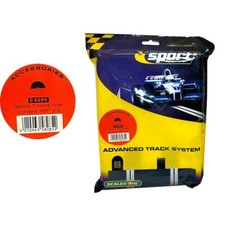 Scalextric C8285 Innenrandstreifen Radius 1  180° 2 Stück, Maßstab 1:32