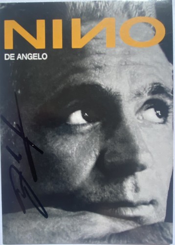 Nino angelo signiert karte - angelo,