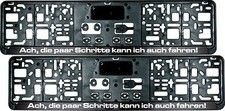 2x Kennzeichenhalter - Ach