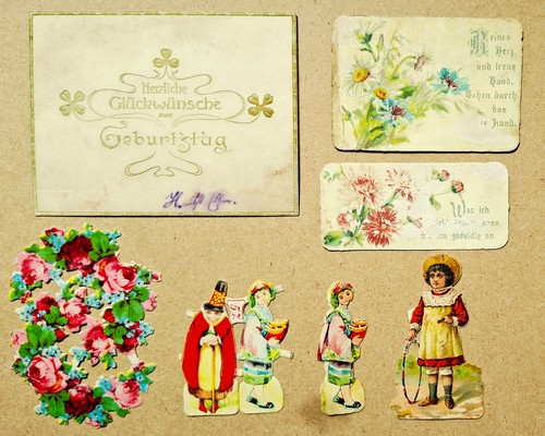 Alte oblaten glanzbilder - alte,