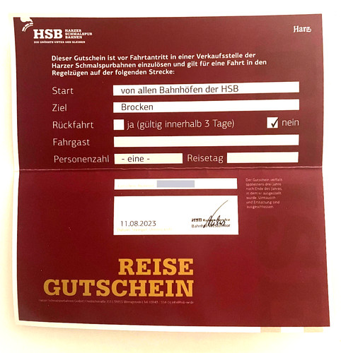 Wert gutschein harzer - wert, 43