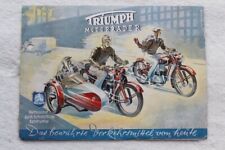 32B 675 1949 Motorrad Triumph Modell BDG 250 B 125 Seitenwagen Prospekt Brochure