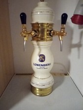 Bierkühlschrank mit Porzellanzapfsäule Löwenbräu München 2 Leitungen