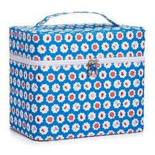 Aufklappbarer Nähkorb 5 große Staufächer ca. 27x18x22cm inkl. Nähzubehör 106tlg.