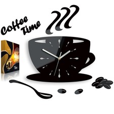 Wanduhr Tasse Coffe Time