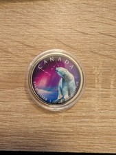5$ Maple Leaf Polar Lights - Polarlichter - 1 oz Silber Kanada 2020