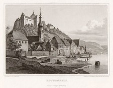 Rothenfels Ufr. Original Stahlstich Mayer 1847