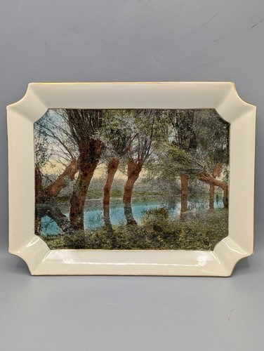 Sarreguemines tablett fayence - tablett,