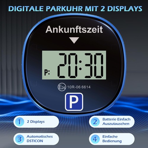 Elektronische parkscheibe mit - parkscheibe,