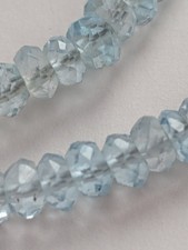 Harry Ivens Edelsteinkette Aquamarine 925 Silber Länge cm facettiert Halskette 