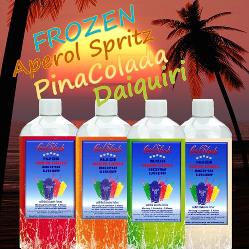 Slush eis sirup 500ml - sirup, 4x