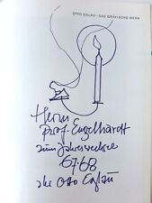 OTTO EGLAU - BUCH mit 1 ORIG . HANDZEICHNUNG - UNIKAT - Viele farbige Abbild.