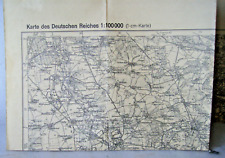 Historische Landkarte +Deutsches Reich Chemnitz, Altenburg, Döbeln