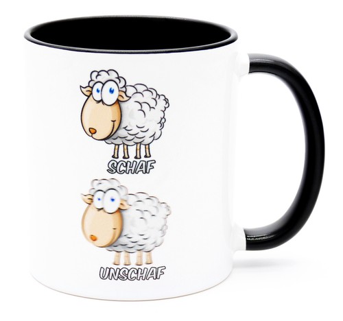 Schaf unschaf tasse - unschaf, spruch